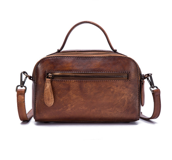 Vintage Womens Leather Crossbody Handbags Cross Shoulder Bag Small
