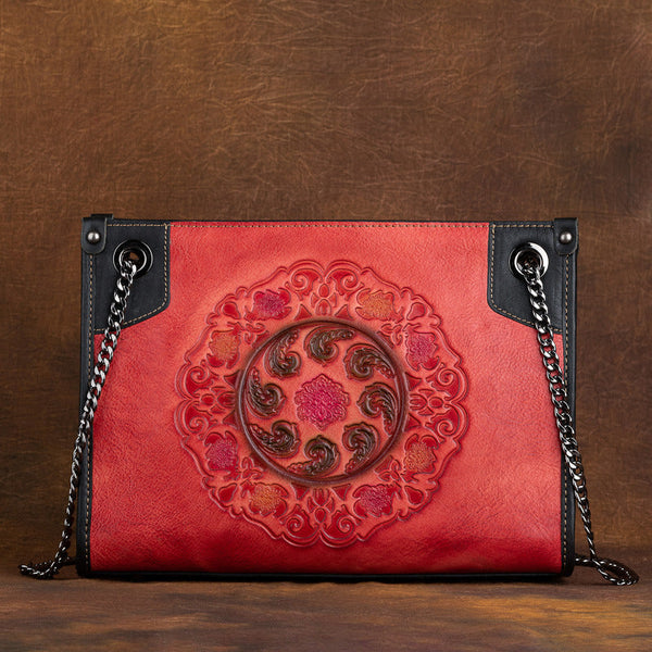 Vintage Womens Leather Tote Handbags Cross Shoulder Bag Badass