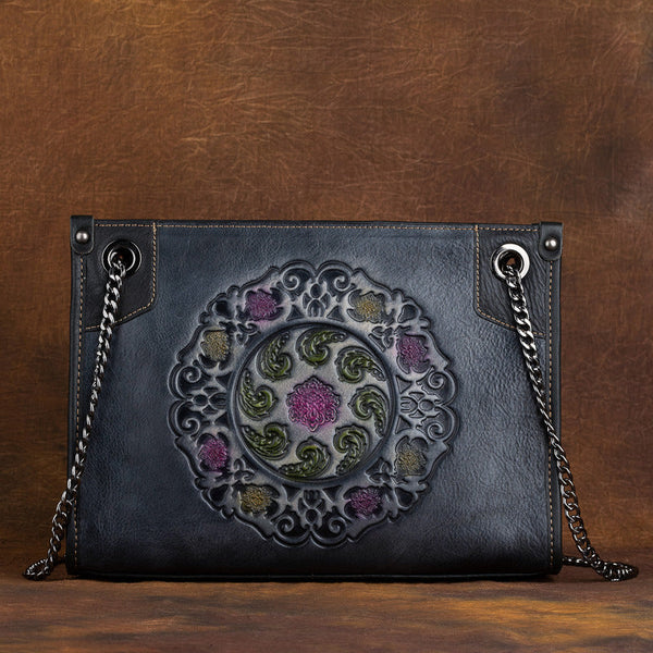 Vintage Womens Leather Tote Handbags Cross Shoulder Bag Beautiful