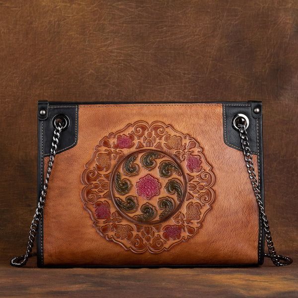 Vintage Womens Leather Tote Handbags Cross Shoulder Bag Casual