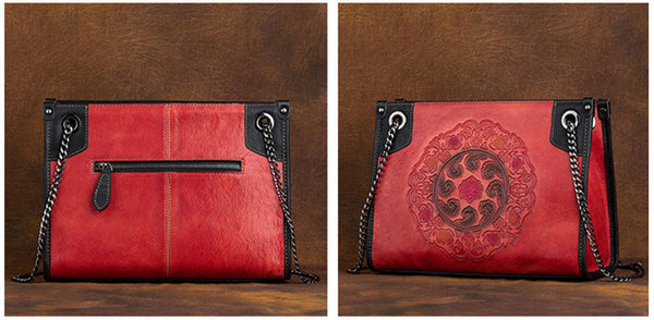 Vintage Womens Leather Tote Handbags Cross Shoulder Bag Fashion