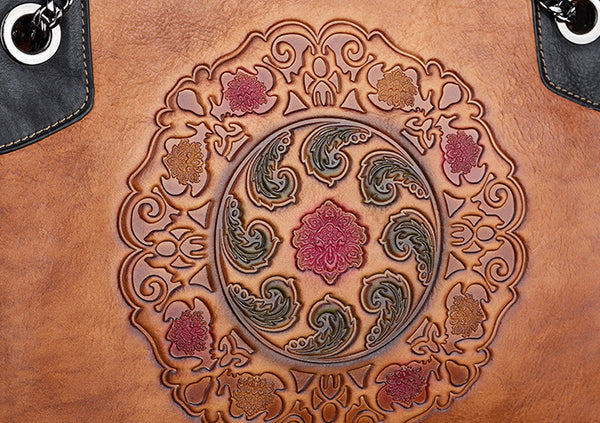 Vintage Womens Leather Tote Handbags Cross Shoulder Bag Gift idea