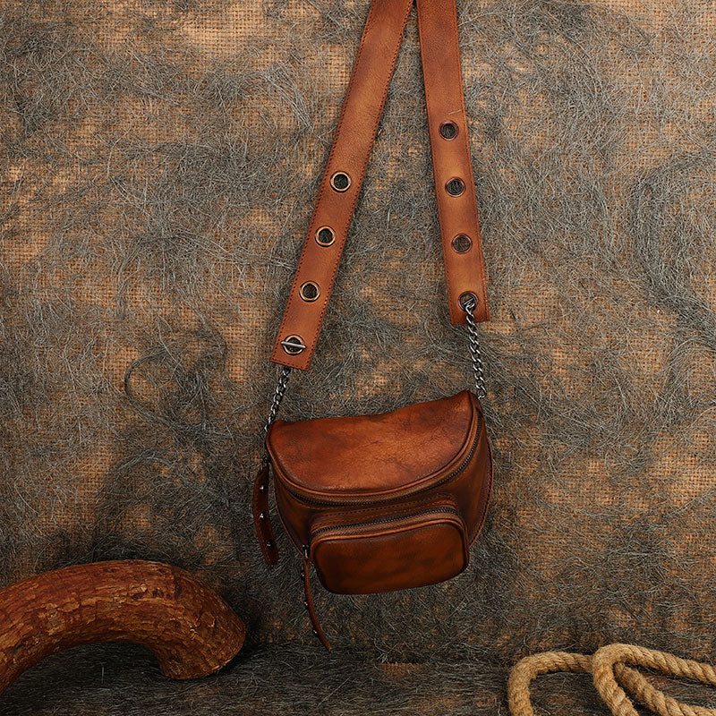 Vintage-Womens-Small-Saddle-Bag-Cross-Shoulder-Bag-For-Women-Badass