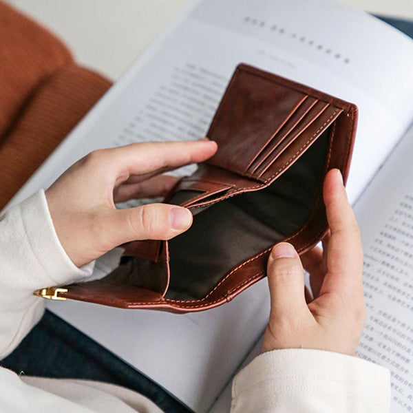 Vintage Womens Wallet Purse Small Wallets For Women Genuine Leather