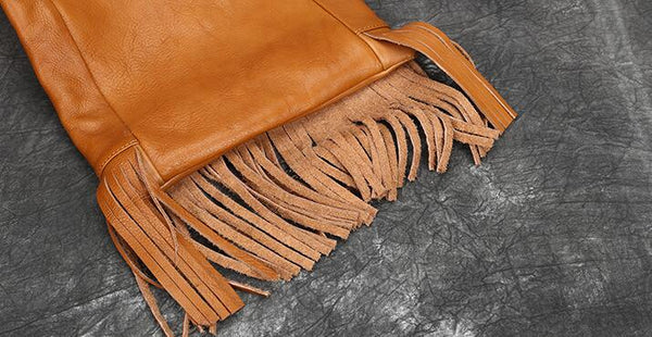 Western Womens Leather Hobo Tote Bag Handbags Shoulder Purse With Fringe
