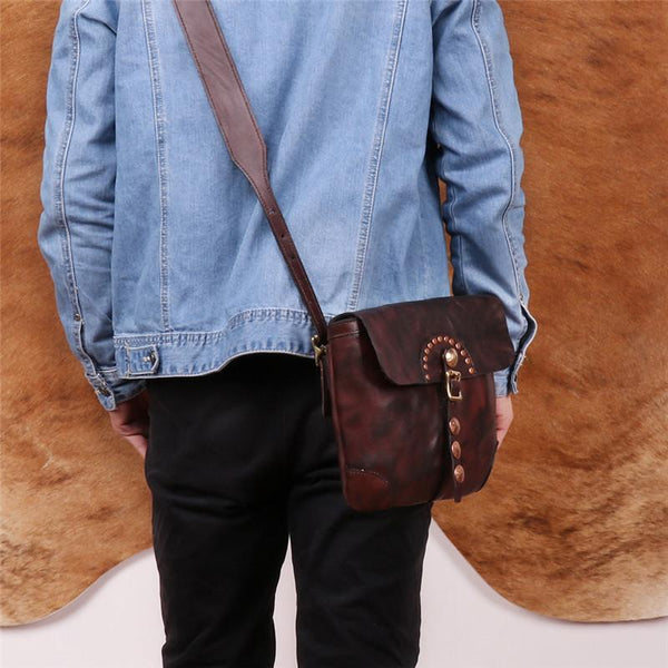 Western Womens Boho Leather Crossbody Satchel Purse Small Shoulder Bag for Women Durable