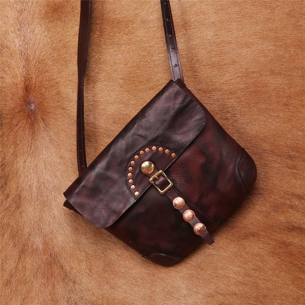 Western Womens Boho Leather Crossbody Satchel Purse Small Shoulder Bag for Women Fashion