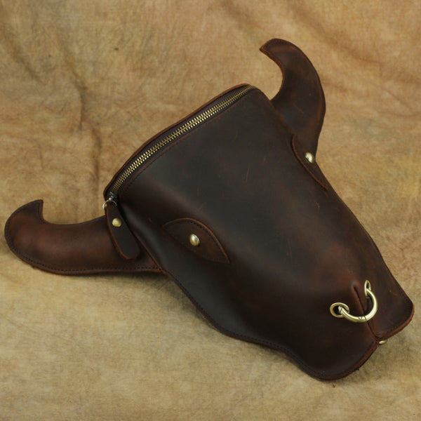 Western Womens Brown Leather Backpack Bag Purses Cool Backpacks for Women Cool