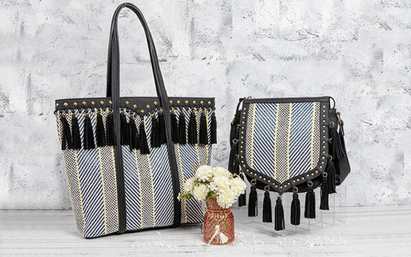 Western Womens Vegan Leather Black Fringe Crossbody Purse Hobo Bag For Women Cute