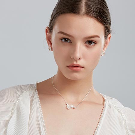 White Quartz Sterling Silver Hook Earrings charm gems