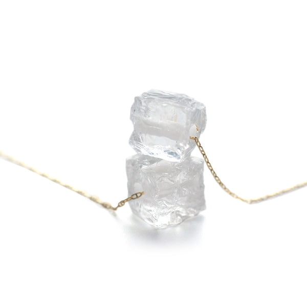 Womens Natural White Quartz Pendant Necklace For Women