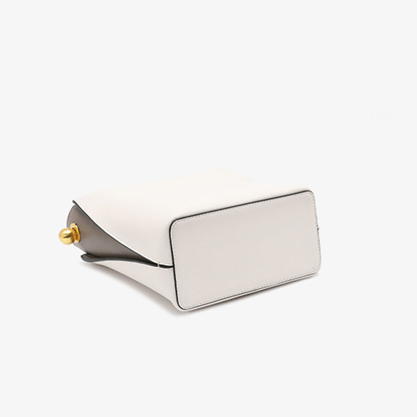 White Leather Womens Tote Bag Leather Crossbody Bags Shoulder Bag beautiful