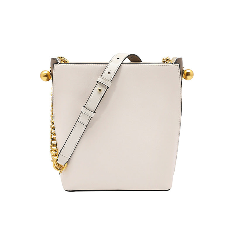 White Leather Womens Tote Bag Leather Crossbody Bags Shoulder Bag