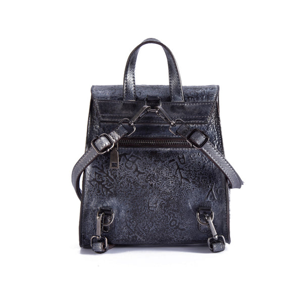 Women Dyeing Leather Backpack Handbags Cool Backpacks for Women Boutique