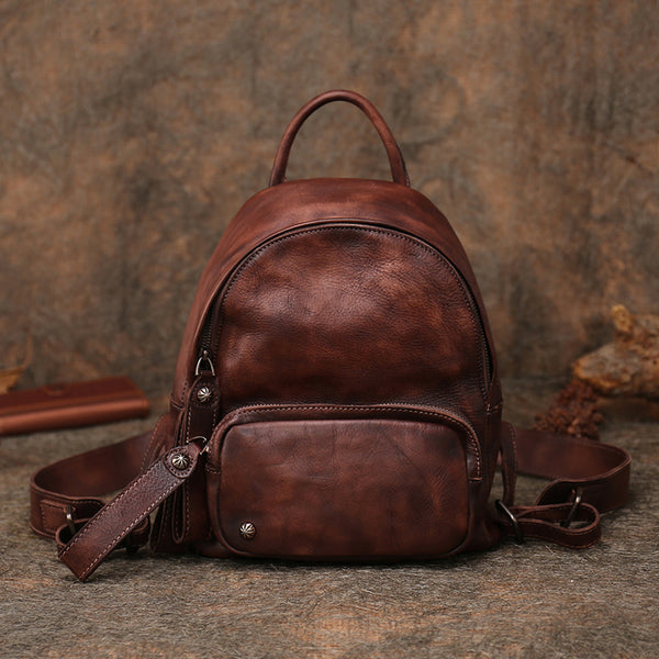 Women Leather Small Backpack Purse Cute Backpacks for Women Chic