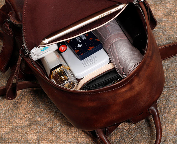 Women Leather Small Backpack Purse Cute Backpacks for Women Details