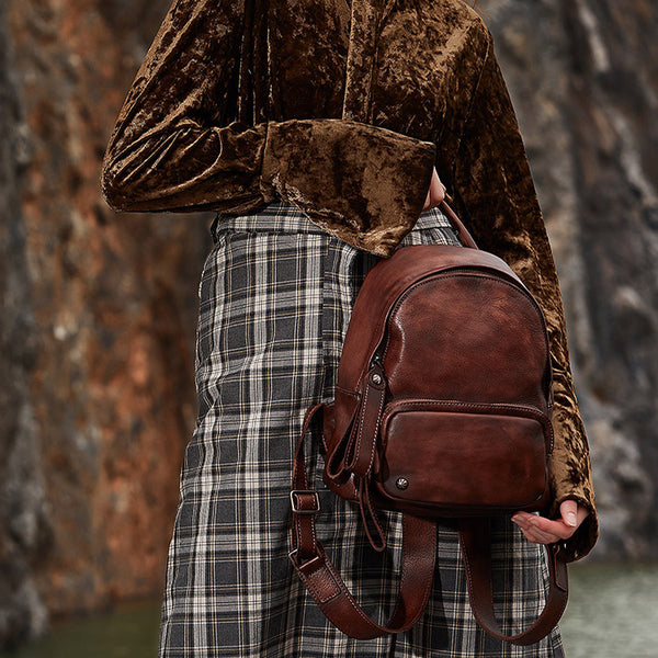 Women Leather Small Backpack Purse Cute Backpacks for Women cool