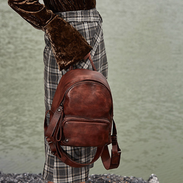 Women Leather Small Backpack Purse Cute Backpacks for Women cute