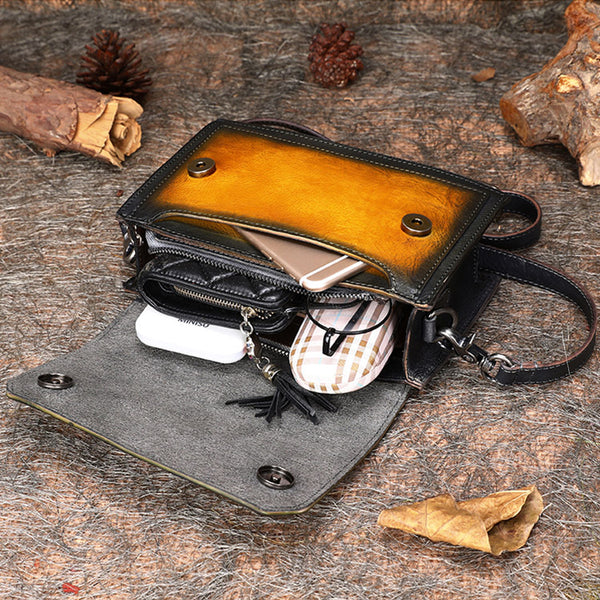 Women Small Leather Crossbody Bags Shoulder Bag Purses for Women Chic