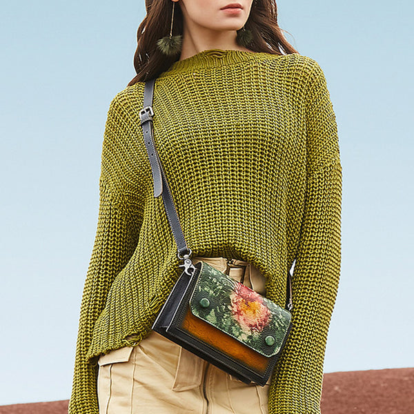 Women Small Leather Crossbody Bags Shoulder Bag Purses for Women cute