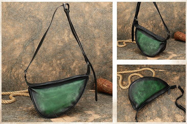 Womens Stylish Fanny Pack Across Chest Bag Crossbody Sling Bag Genuine Leather