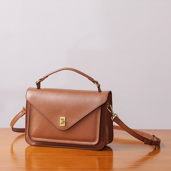 Women Stylish Leather Satchel Bag Crossbody Bags Purses for Women cowhide