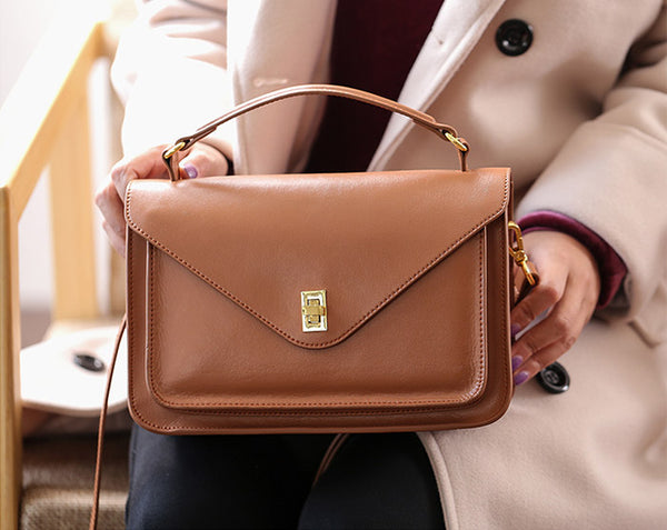 Women Stylish Leather Satchel Bag Crossbody Bags Purses for Women work bag