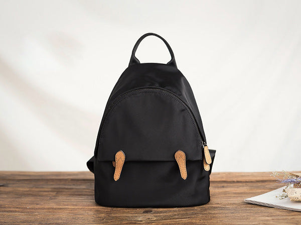 Womens Boho Leather Backpack Bag Leather Rucksack For Women Casual