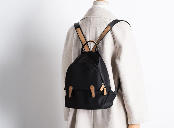 Womens Boho Leather Backpack Bag Leather Rucksack For Women Cool