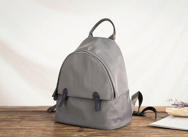 Womens Boho Leather Backpack Bag Leather Rucksack For Women Front