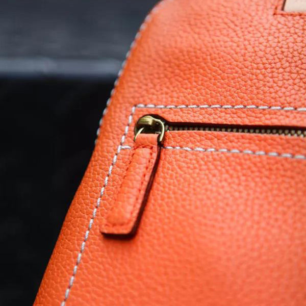 Women's Blue Leather Mini Backpack Bag Purse Trendy Backpacks for Womens cowhide