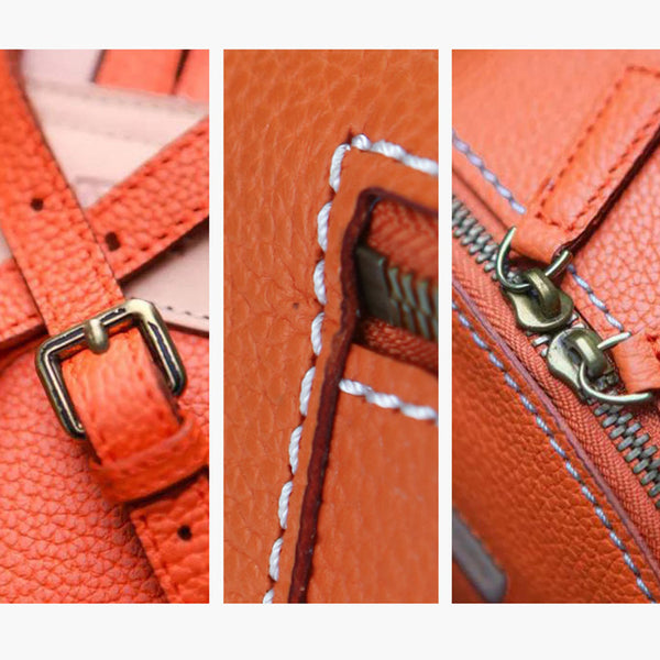 Women's Blue Leather Mini Backpack Bag Purse Trendy Backpacks for Womens cute