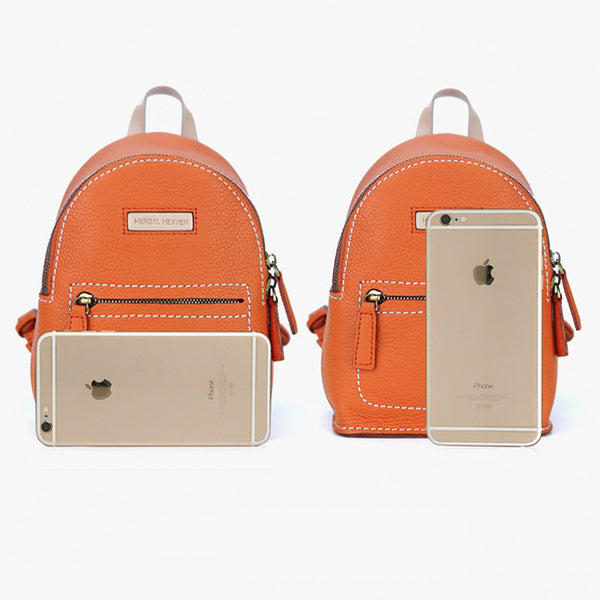 Women's Blue Leather Mini Backpack Bag Purse Trendy Backpacks for Womens fashion