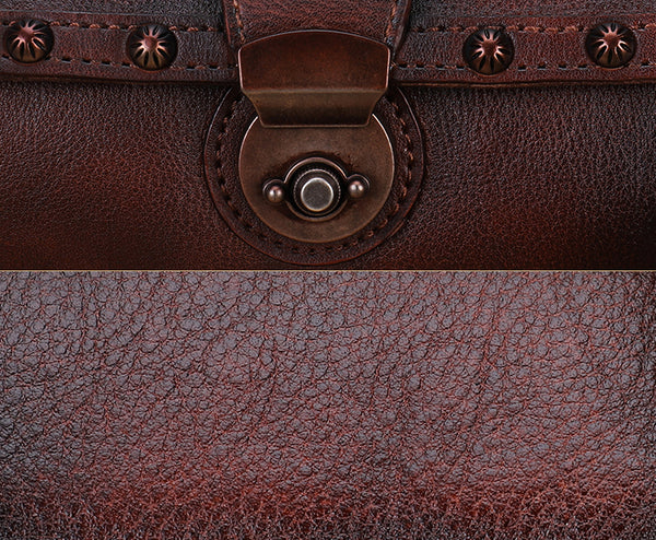 Women's Cylindric Bag Genuine Leather Shoulder Bags Durable