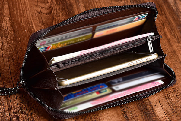 Women's Designer Embossed Leather Wallets On Sale Zip Around Wallet With Card Holders For Women Details