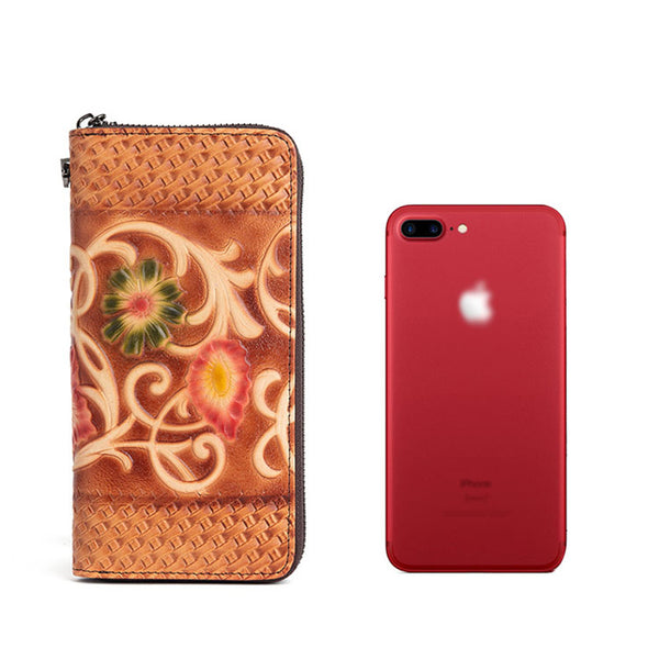 Women's Designer Embossed Leather Wallets on Sale Billfold For Women Chic