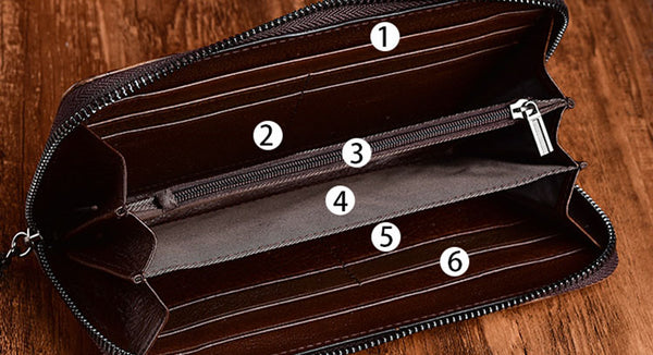 Women's Designer Embossed Leather Wallets on Sale Billfold For Women Inside