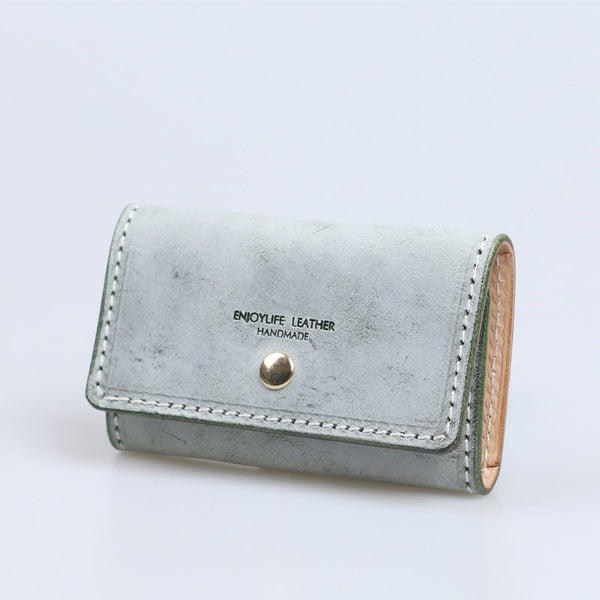 Women's Designer Key Holder Purse Small Leather Card Wallets for Women