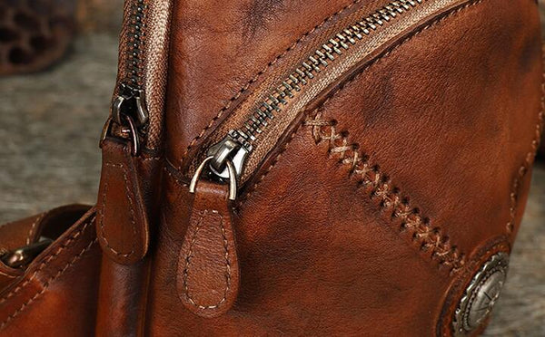 Women's Designer Leather Sling Bag Purse Chest Pack Bag For Women Details