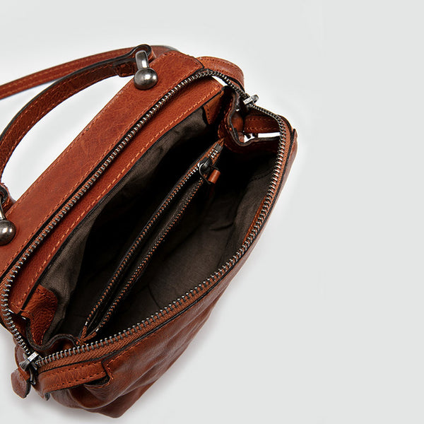 Women's Designer Tan Leather Crossbody Handbags Side Bag Purses for Womens stylish