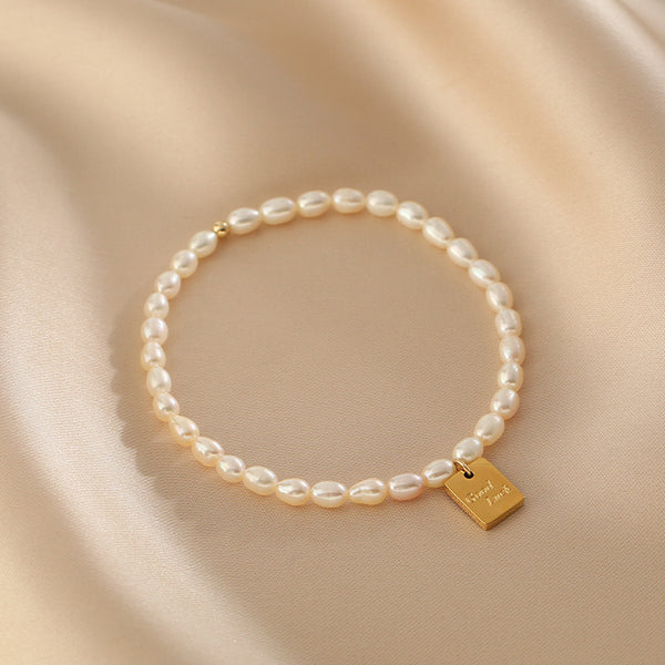 Women's Friendship Bracelets Freshwater Pearl Bracelet Nice