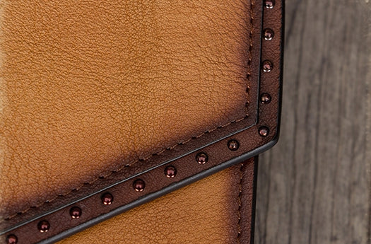 Women's Genuine Leather Trifold Wallet with Coin Pocket and Card Holder Details