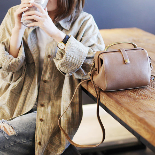 Women's Leather Doctor Bag Purse Crossbody Handbags Side Bag for Womens beautiful