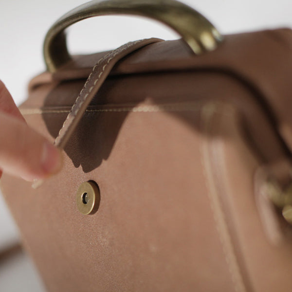 Women's Leather Doctor Bag Purse Crossbody Handbags Side Bag for Womens cute