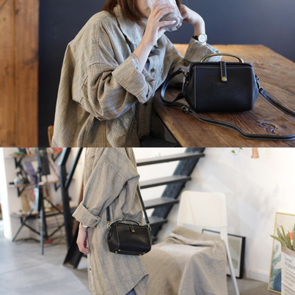 Women's Leather Doctor Bag Purse Crossbody Handbags Side Bag for Womens quality