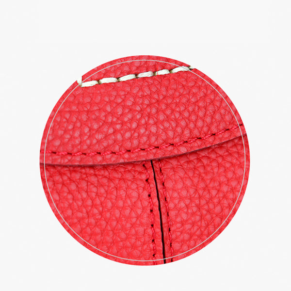 Women's Red Leather Backpack Bag Purse Small Stylish Backpack Handbag for Women Handmade