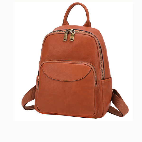 Women's Small Genuine Leather Backpack Bag Purse Trendy Backpacks For women Boutique