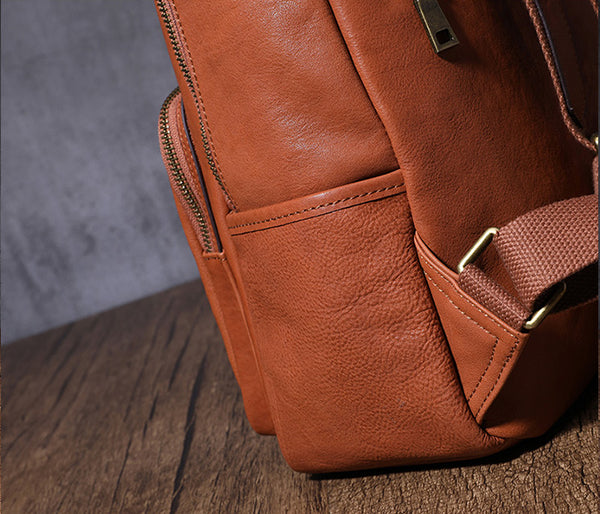 Women's Small Genuine Leather Backpack Bag Purse Trendy Backpacks For women Unique