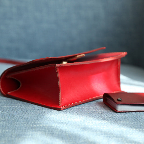 Women's Small Leather Satchel Handbags Over The Shoulder Bag