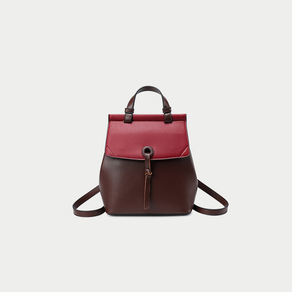 Women's Small Stylish Leather Backpack Handbag Purse Designer Handbags for Women